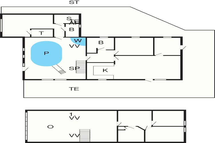 4 Sterne Ferienhaus in Vestervig-Grundriss