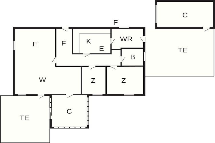 Maison de vacances pour 4 a Bredebro-By Traum - Plan
