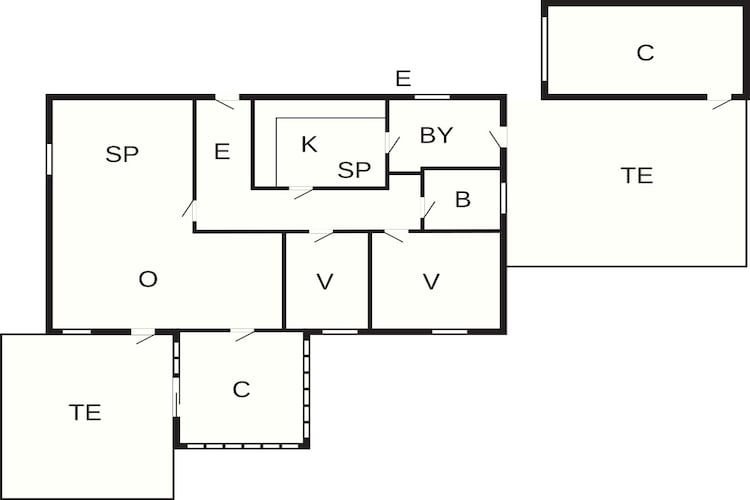 Maison de vacances pour 4 a Bredebro-By Traum - Plan