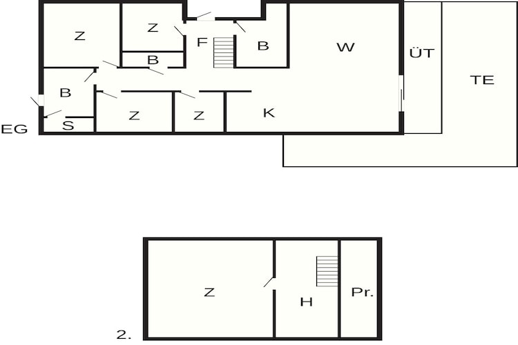 10 persoons vakantie huis in Søndeled-Plattegrond