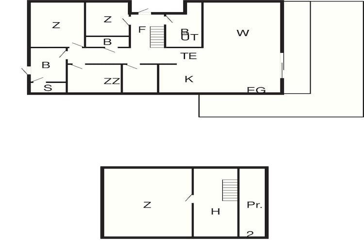 Maison de vacances pour 10 a Søndeled - Plan
