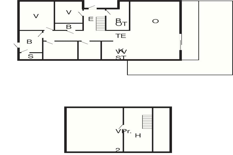 Maison de vacances pour 10 a Søndeled - Plan