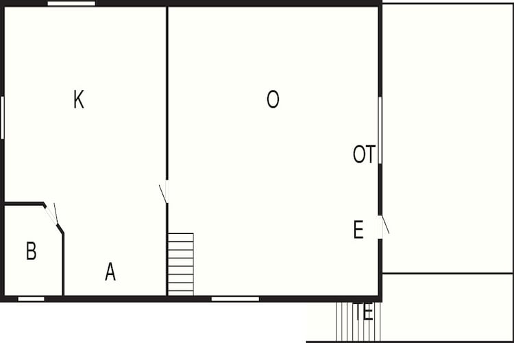 5 person holiday home in Ydre-Floor plan