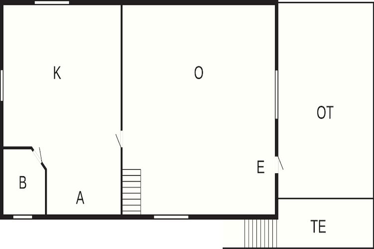 5 persoons vakantie huis in Ydre-Plattegrond