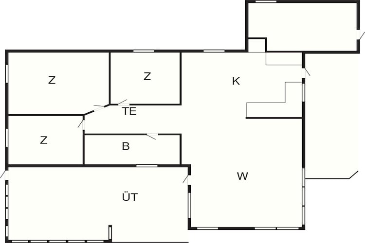 4 etoiles maison de vacances a Juelsminde-By Traum-Plan d'étage