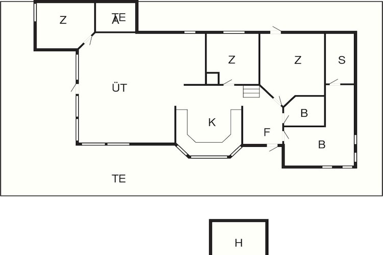 4 Sterne Ferienhaus in Øster Assels-By Traum-Grundriss