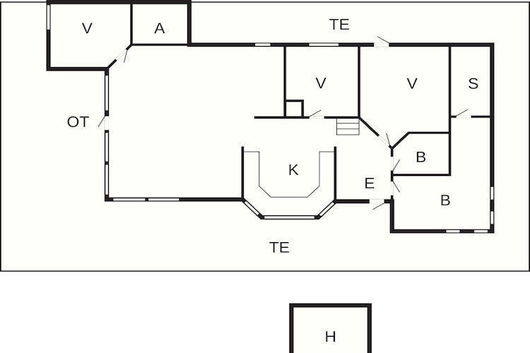 4 sterren vakantie huis in Øster Assels-By Traum-Plattegrond