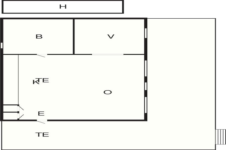 4 etoiles maison de vacances a HENÅN-Plan d'étage