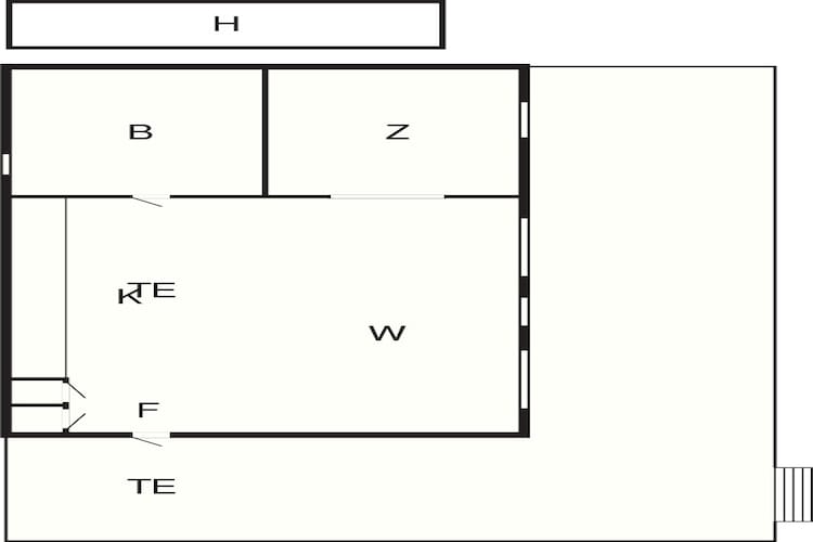 4 etoiles maison de vacances a HENÅN-Plan d'étage