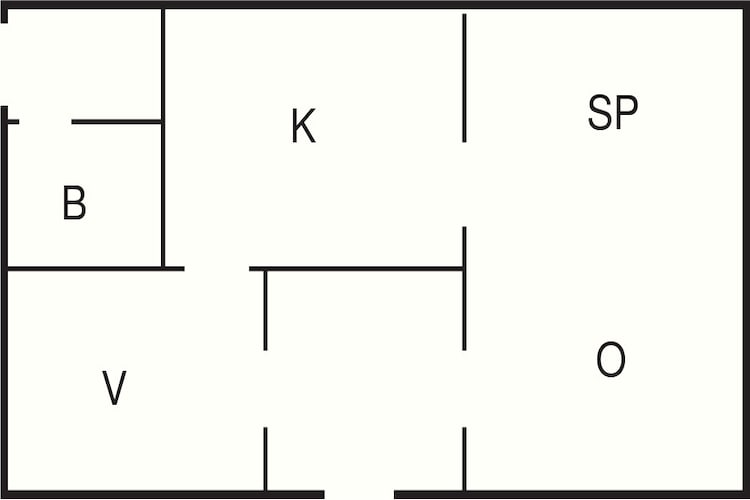 Maison de vacances pour 6 a TINGSRYD-Plan d'étage