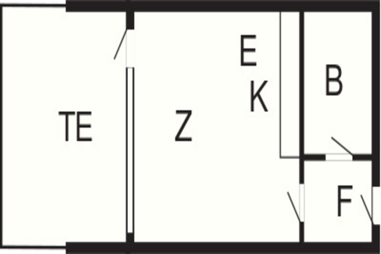 1 vær.inkl.strøm,Premium-Plattegrond
