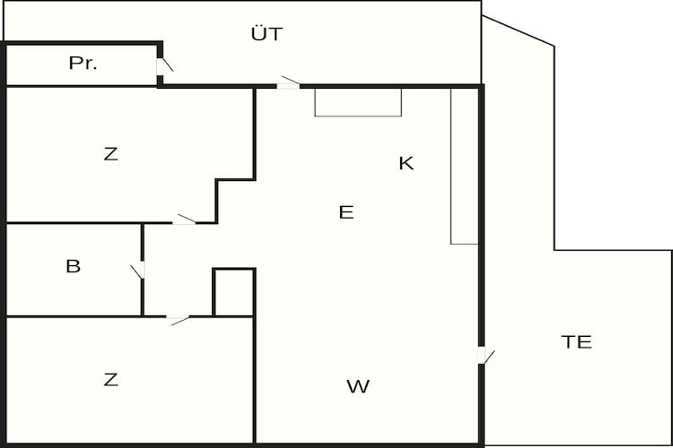 5 person holiday home in Aabenraa-By Traum - Floor plan