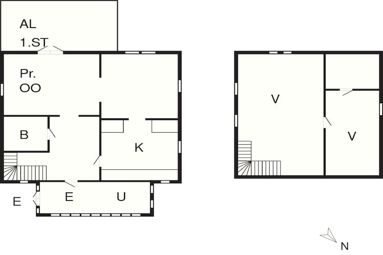 5 person holiday home in Hedekas-Floor plan