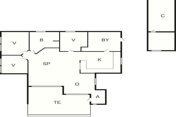 6 person holiday home in Græsted-By Traum-Floor plan