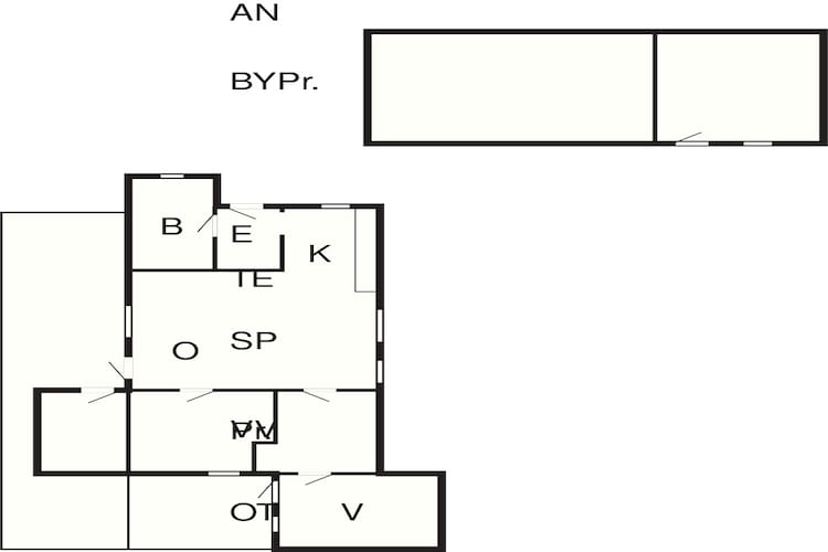 Maison de vacances pour 4 a Thisted-By Traum - Plan
