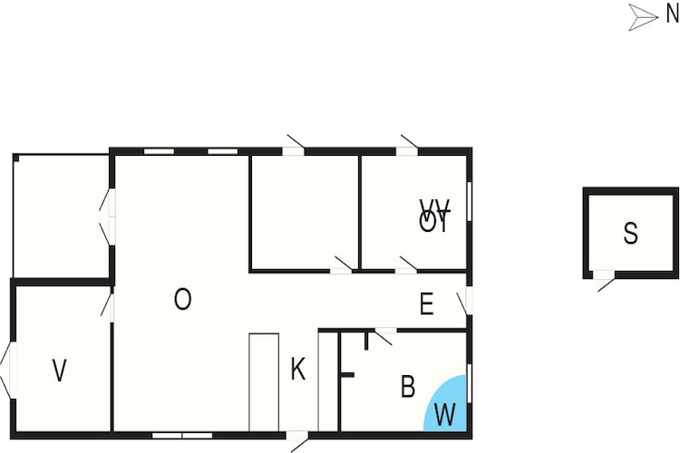 4 star holiday home in Hals-Floor plan
