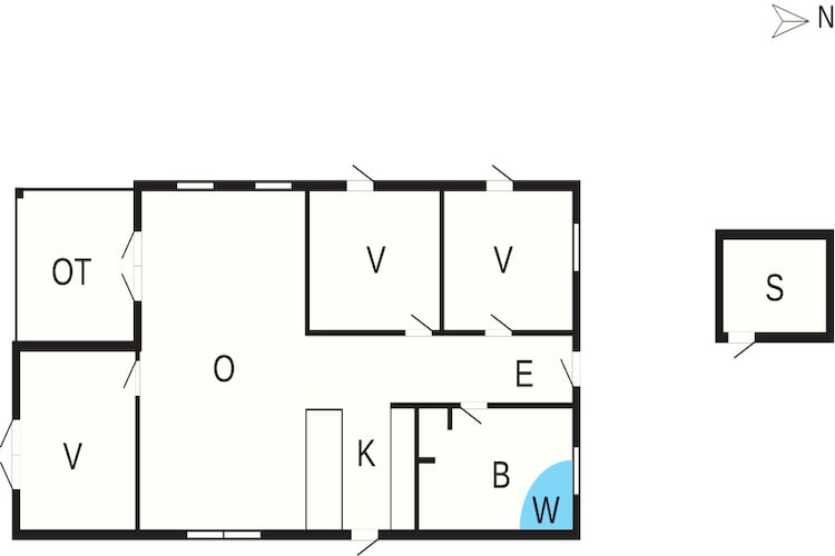 4 Sterne Ferienhaus in Hals-Grundriss