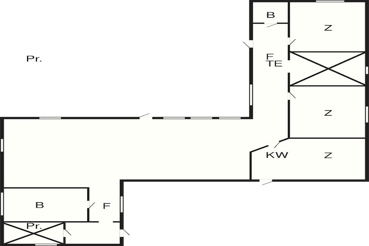 4 Sterne Ferienhaus in MELLBYSTRAND - Grundriss