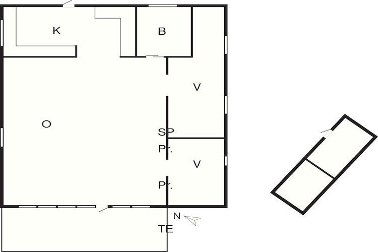 6 person holiday home in Nibe-Floor plan