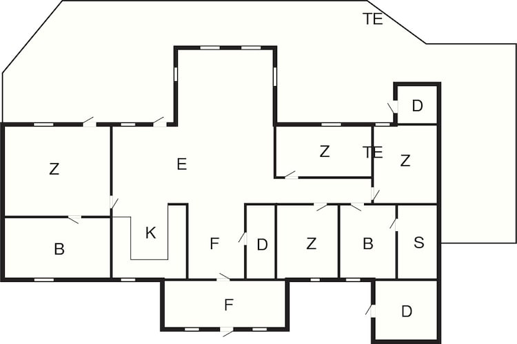 5 Sterne Ferienhaus in Treungen-Grundriss