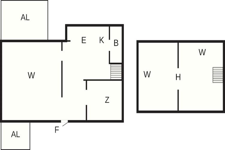 Charmant huisje aan het meer in Torsebo - Plattegrond