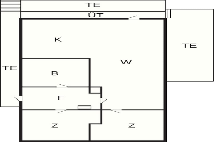 6 person holiday home in Rebbenes-Floor plan