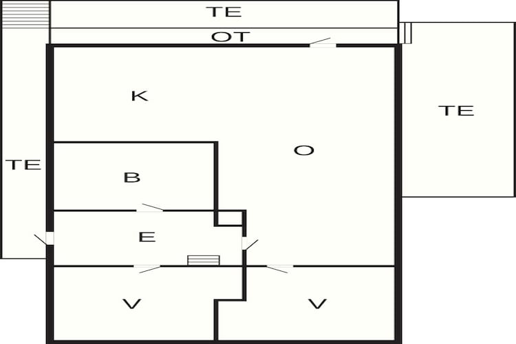6 person holiday home in Rebbenes-Floor plan