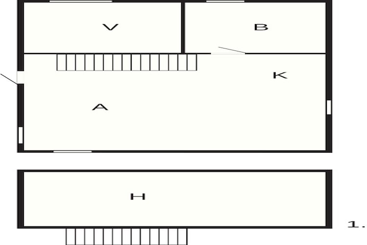 Comfort hytte til 6 personer-Plattegrond
