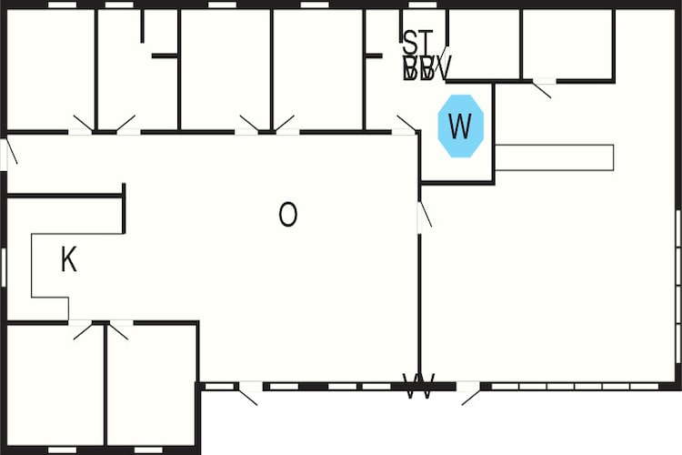 4 etoiles maison de vacances a Tarm-Plan d'étage