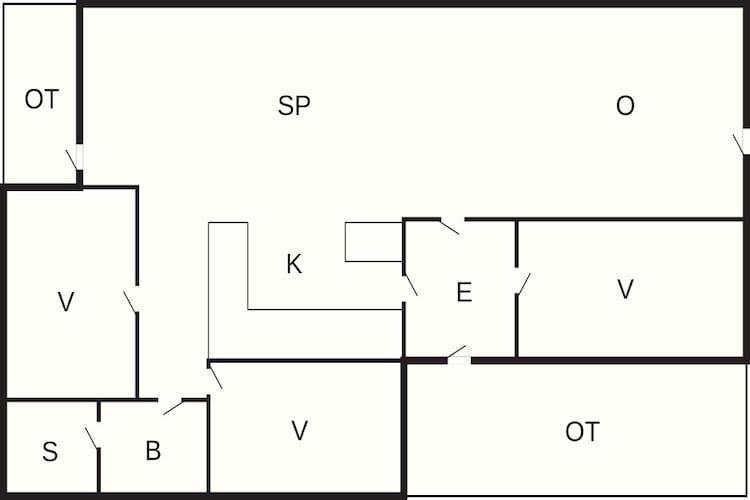 Gezellig strandhuisje -- By Traum Ferienwohnungen-Plattegrond