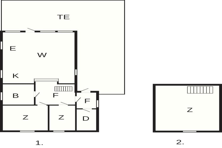 4 etoiles maison de vacances a Naustbukta - Plan