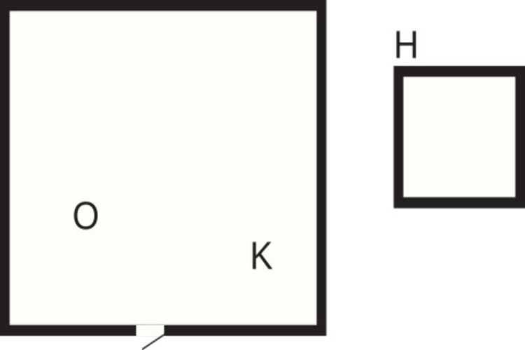 Vesterhavshytte til 4 Personer-Plattegrond