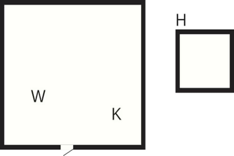 Vesterhavshytte til 4 Personer-Plattegrond