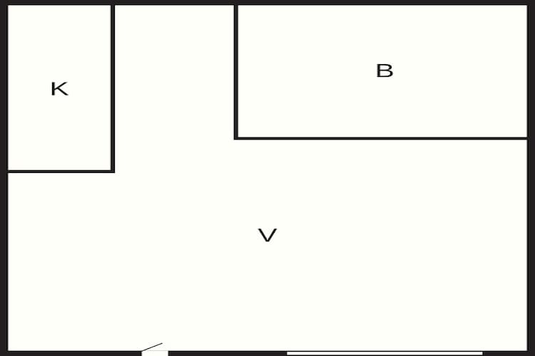 Luksus hytte til 6 personer-Plattegrond