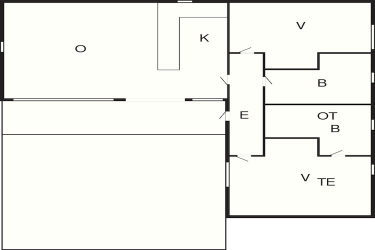 Maison de parc de vacances pour 6 a Middelfart-Plan d'étage