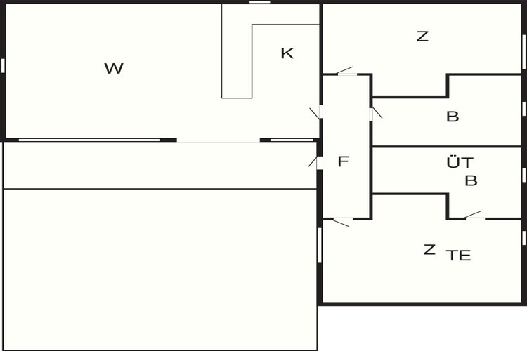 6 person holiday park home in Middelfart-Floor plan