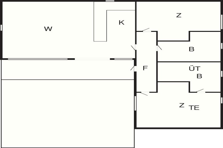 6 person holiday park home in Middelfart-Floor plan