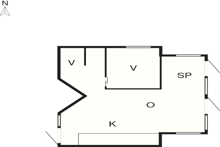 6 Personen Ferienhaus in Haderslev-Grundriss