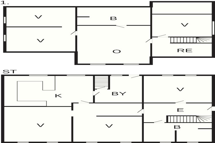 BUDGET DOBBELT V(RELSE (3 personer)-Plattegrond