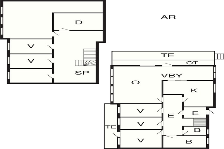 Maison de vacances pour 12 a Davik-Plan d'étage