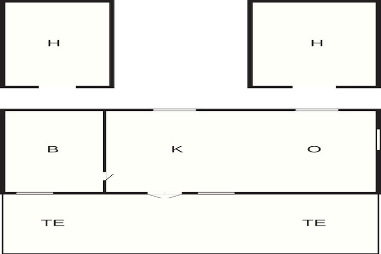 4 persoons vakantiehuis-Plattegrond