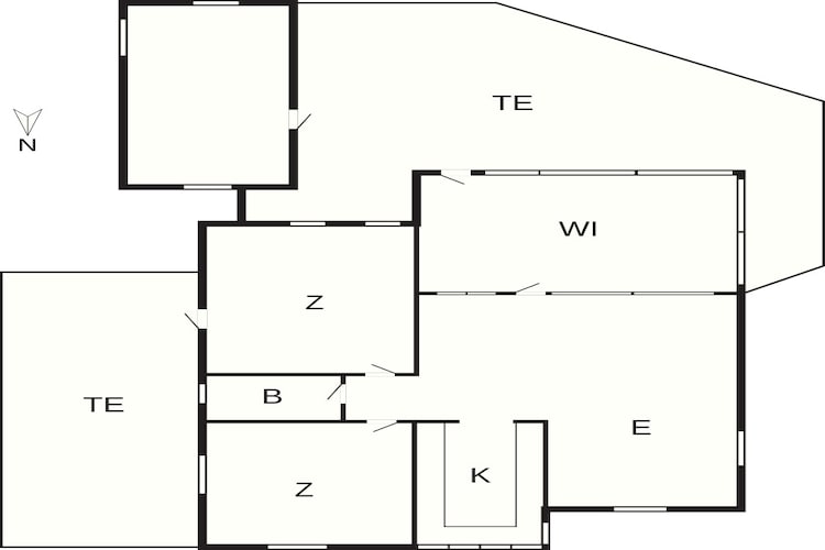 Familie-oase nabij strand -- By Traum Ferienwohnungen-Plattegrond