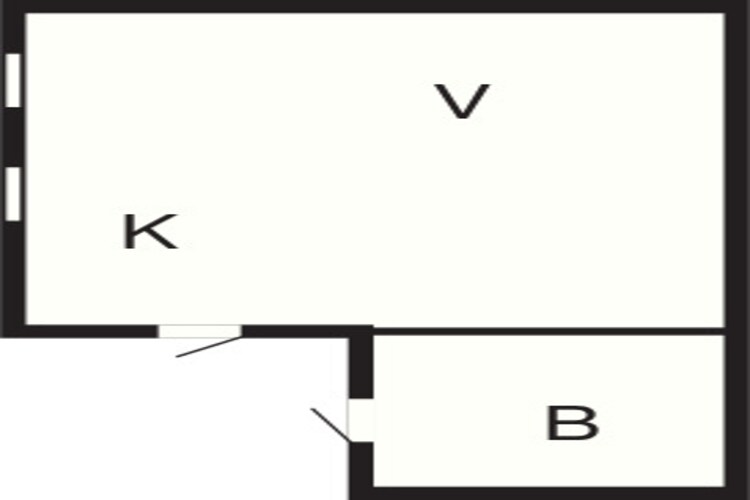 Pittoresk vakantiehuis in Hoor-Plattegrond