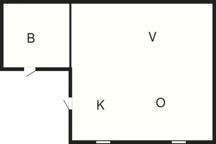 Centraal gelegen vakantiehuis in Hoor-Plattegrond