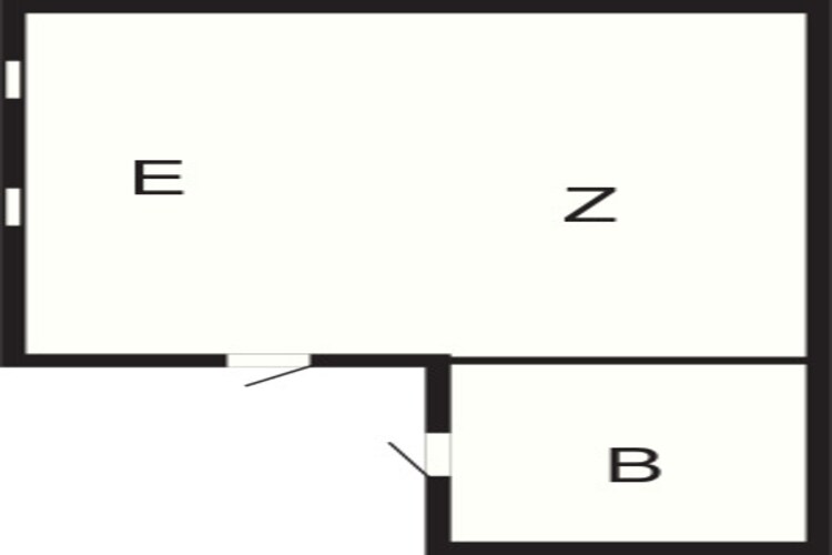 Schilderachtig vakantiehuis in Hoor-Plattegrond