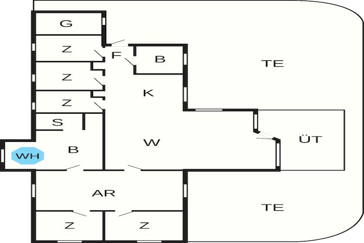 4 star holiday home in Idestrup-Floor plan