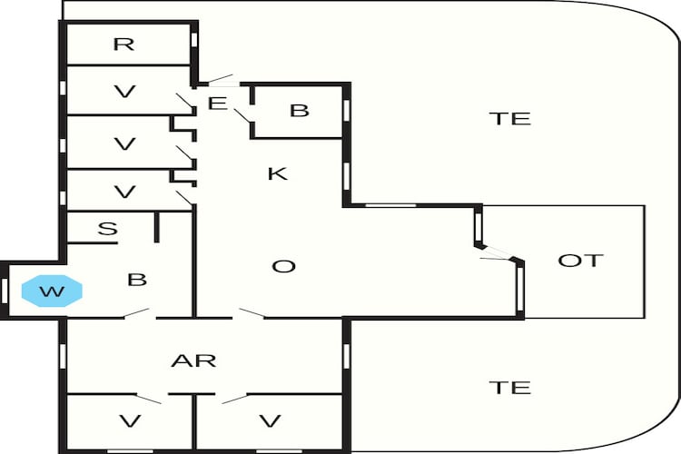 4 star holiday home in Idestrup-Floor plan