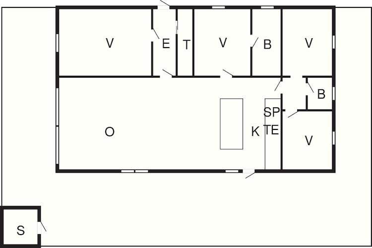 5 Sterne Ferienhaus in Vestervig-By Traum-Grundriss
