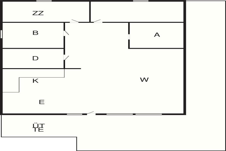 Maison de vacances pour 5 a Thisted-By Traum-Plan d'étage