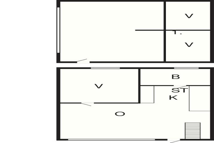 4 etoiles maison de vacances a Hemmet-Plan d'étage